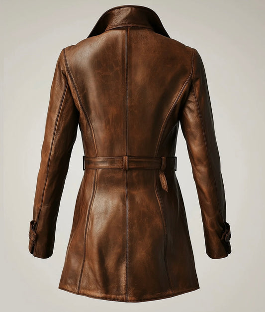 WINDSOR GRACE, WOMEN LEATHER COAT