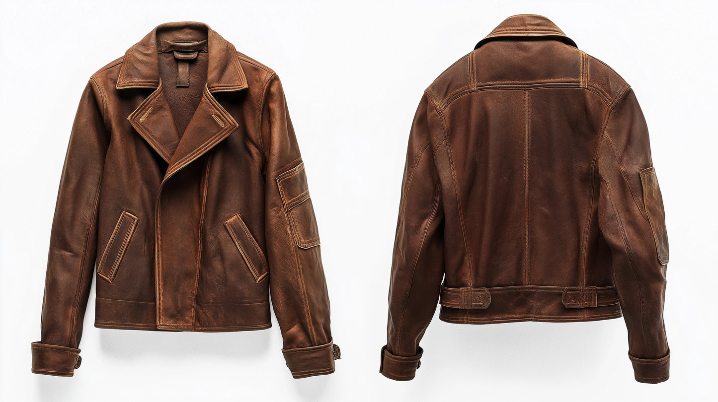 WINDSOR HERITAGE MEN'S DISTRESSED LEATHER JACKET