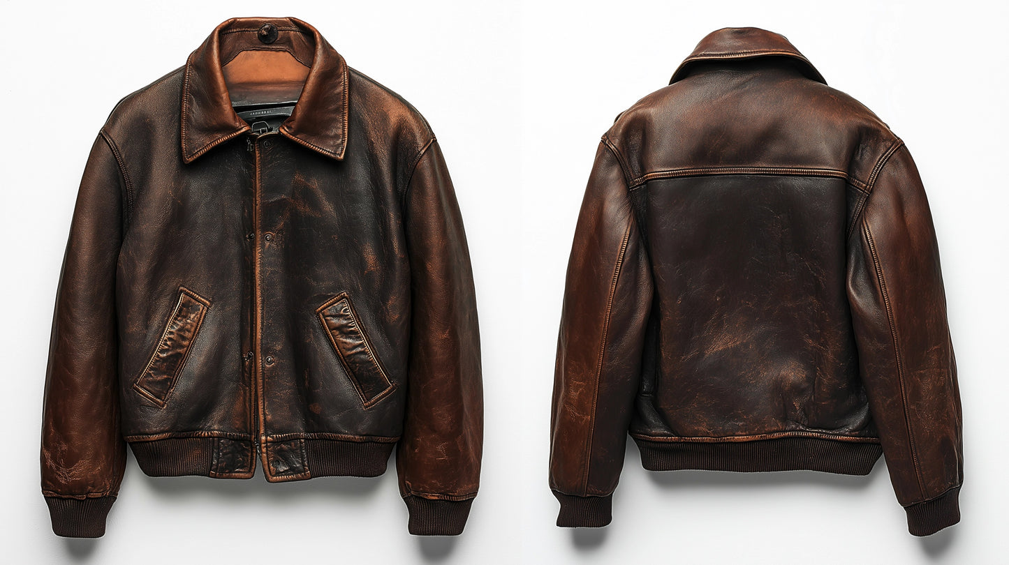 BRIXTON REBEL MEN'S OVERSIZED LEATHER JACKET