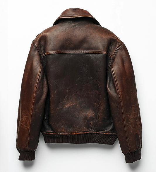 BRIXTON REBEL MEN'S OVERSIZED LEATHER JACKET