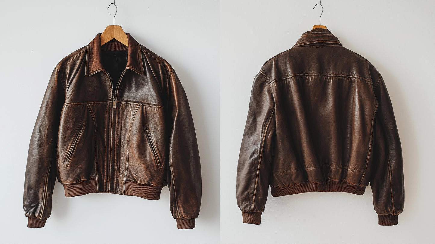 OUTLAW SPIRIT MEN'S OVERSIZED LEATHER JACKET