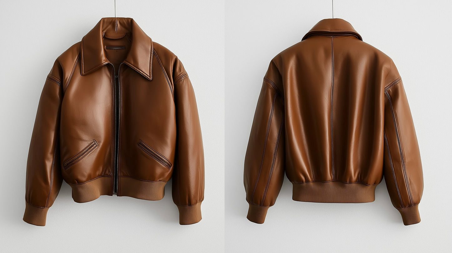 MAYFAIR MUSE, WOMEN OVERSIZED LEATHER JACKET