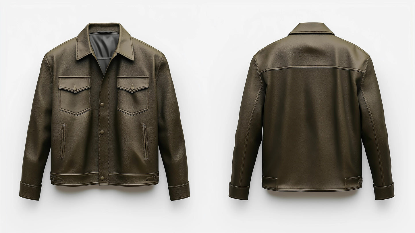 HAMPSTEAD HERITAGE MEN'S OVERSIZED LEATHER JACKET