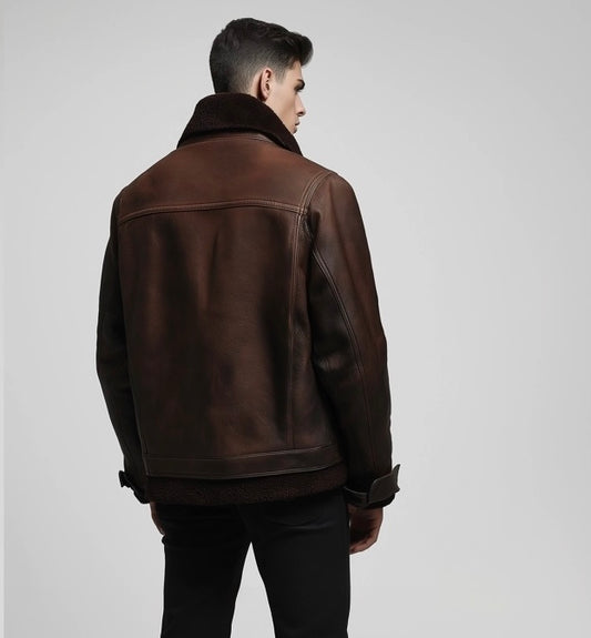 CAMDEN EDGE MEN'S OVERSIZED LEATHER JACKET