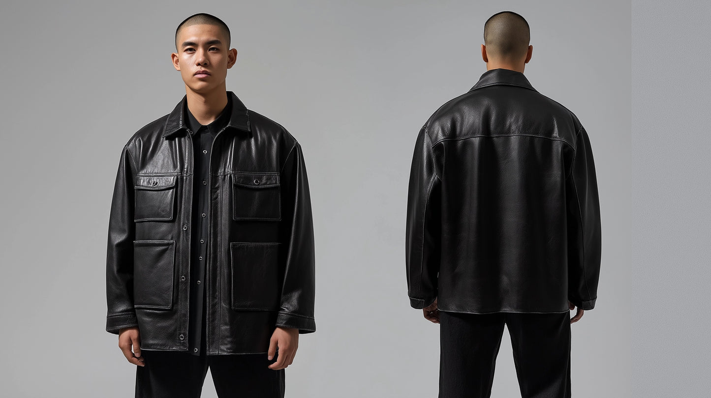 HIGHLAND LEGACY MEN'S OVERSIZED LEATHER JACKET