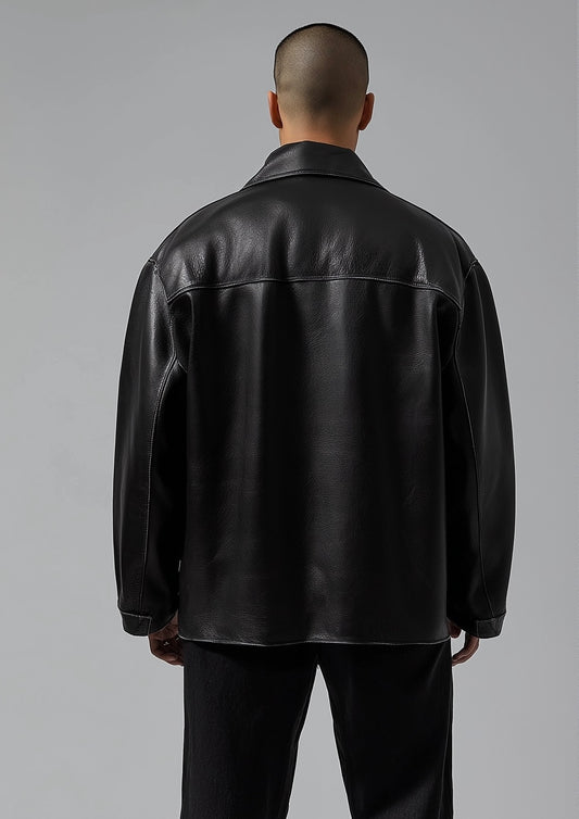 HIGHLAND LEGACY MEN'S OVERSIZED LEATHER JACKET