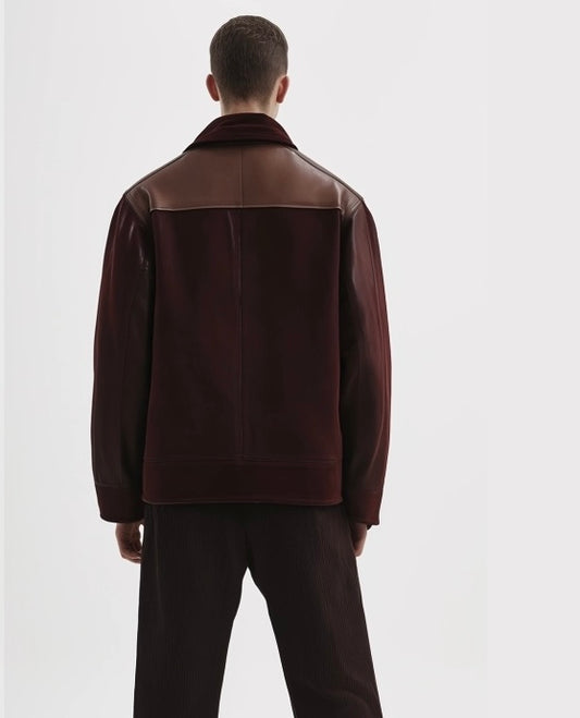 SHADOW ARMOUR MEN'S OVERSIZED LEATHER JACKET