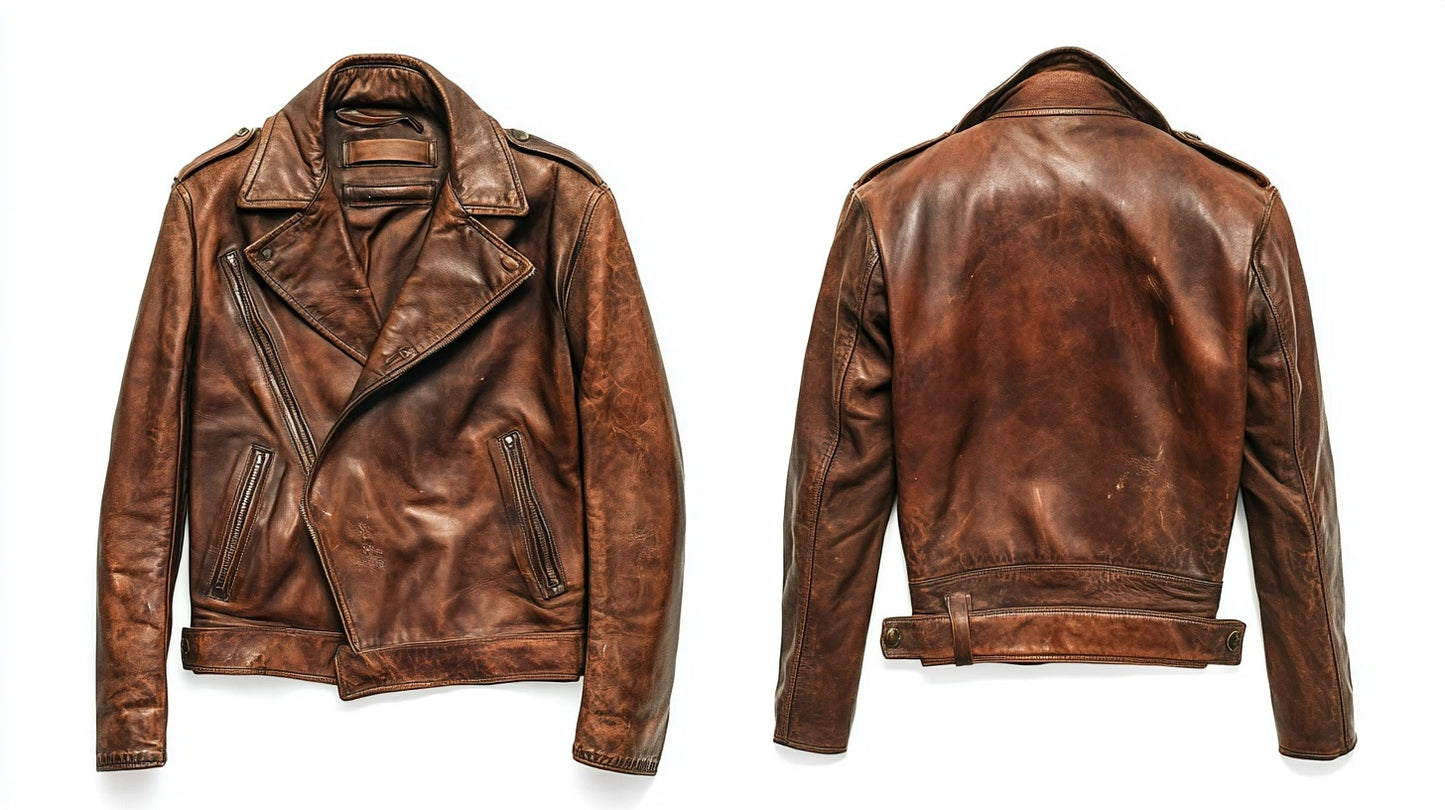 THE BYGONE ERA MEN'S OVERSIZED LEATHER JACKET