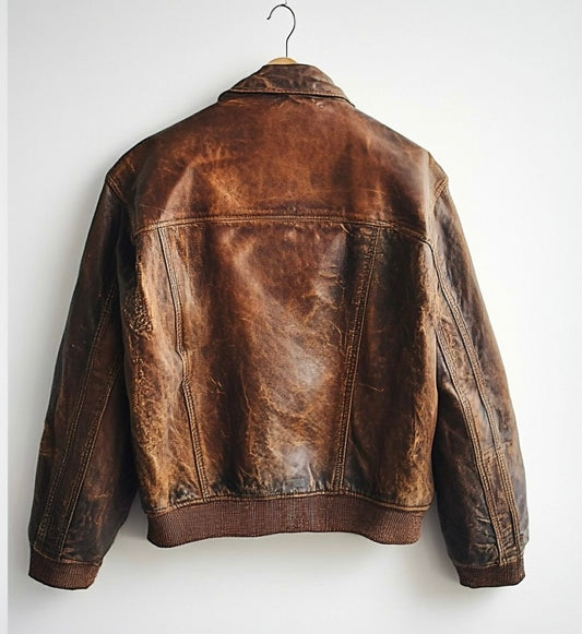 RUSTIC BROWN WOMEN LEATHER JACKET