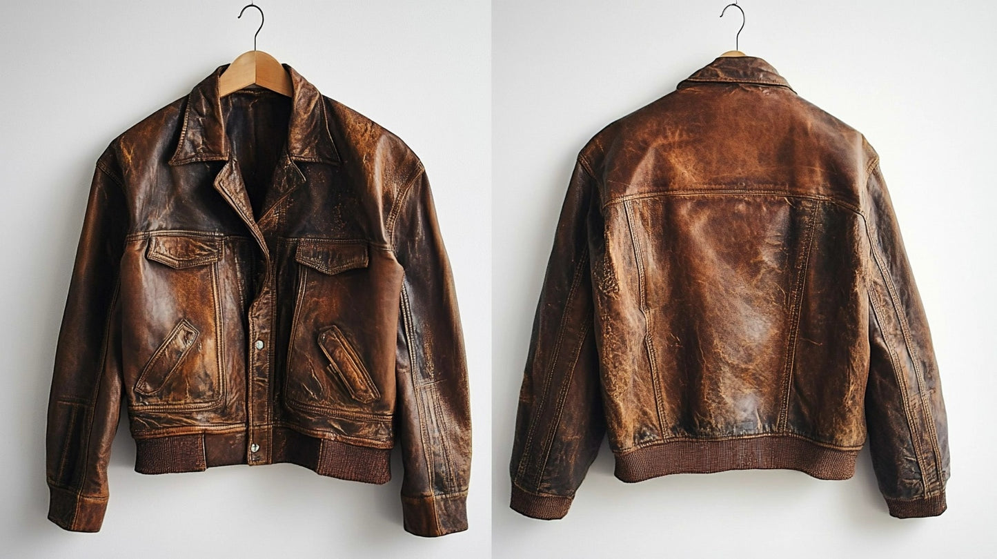 RUSTIC BROWN WOMEN LEATHER JACKET