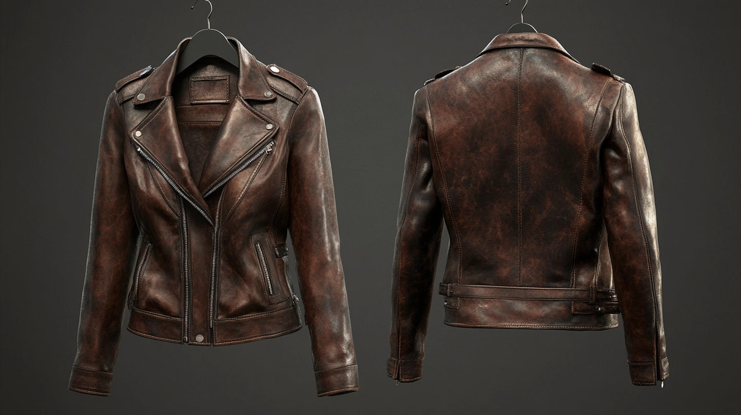 THE SCHOTT NYC REBEL WOMEN LEATHER MOTO JACKET