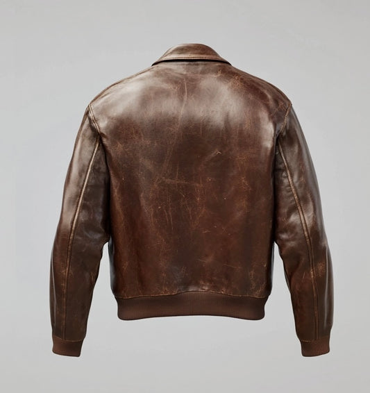 FIAS MEN'S OVERSIZED LEATHER JACKET