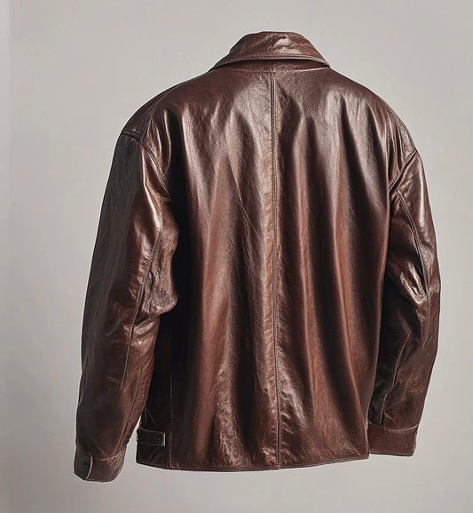 MEDELLIN MEN'S OVERSIZED LEATHER JACKET