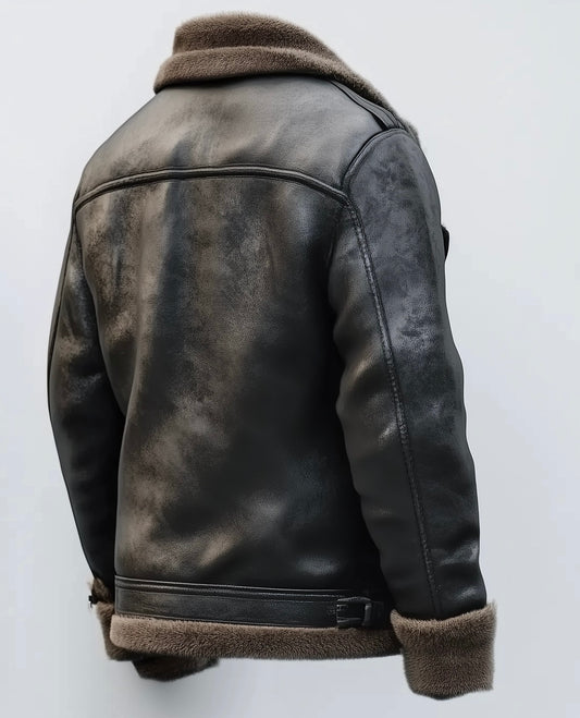 WOMEN, LIMITED OVERSIZED LEATHER SHEARLING