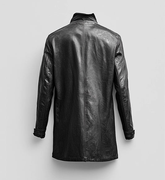 SHADOW'S EMBRACE WOMEN LEATHER COAT