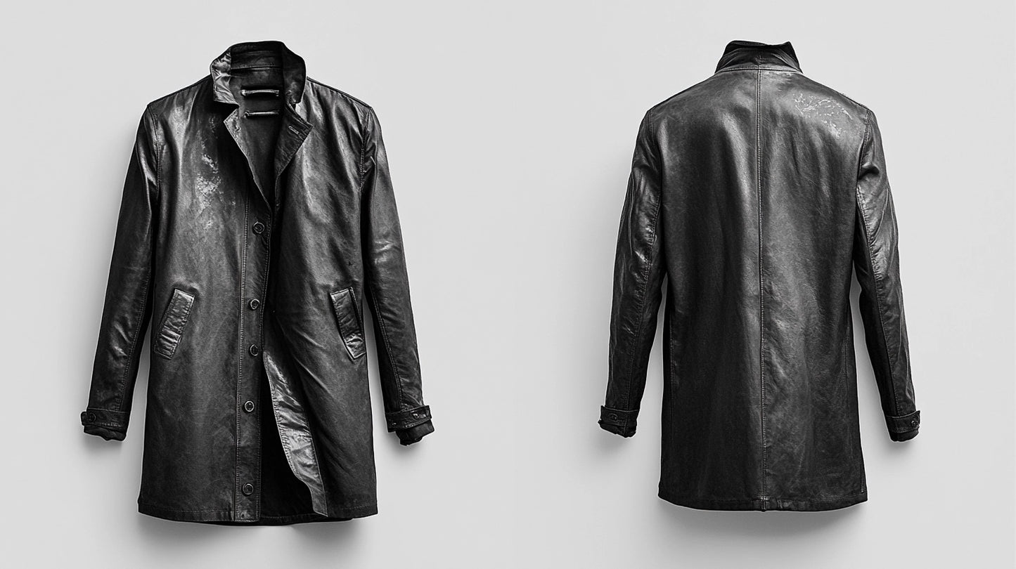 SHADOW'S EMBRACE WOMEN LEATHER COAT
