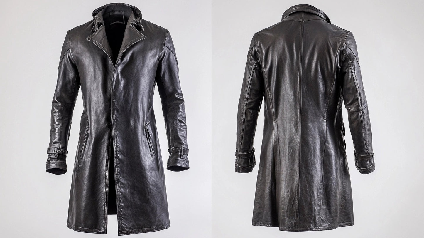 THE MAVERICK MEN'S LEATHER COAT