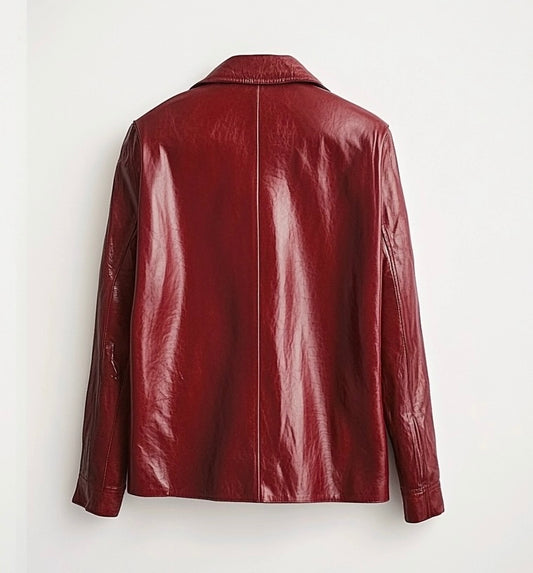 THE SCARLET WOMEN LEATHER CAR COAT