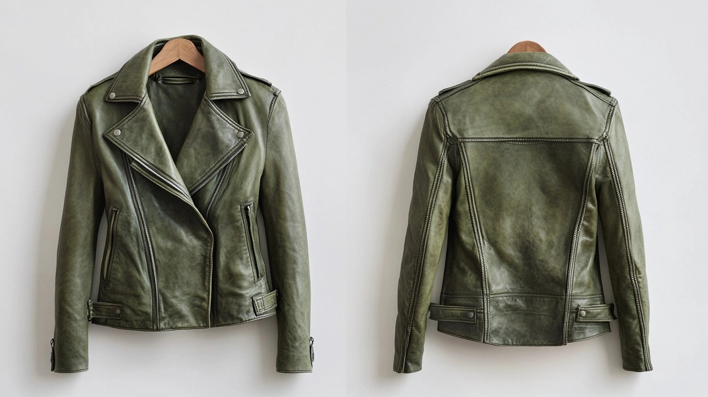 RUSTIC RHAPSODY WOMEN OVERSIZED MOTO LEATHER JACKET