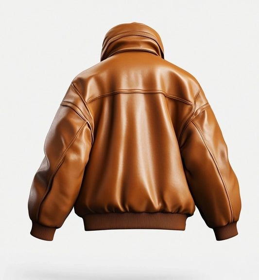 THE RENEGADE, WOMEN OVERSIZED LEATHER JACKET