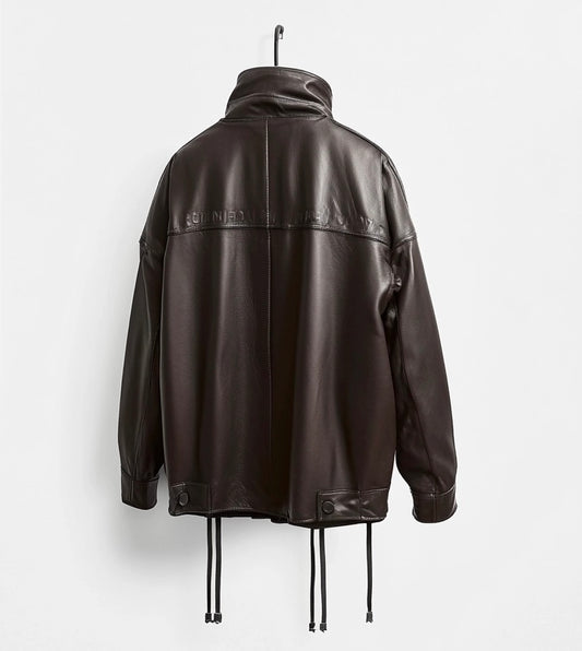 THE MAVERICK MEN'S OVERSIZED LEATHER JACKET
