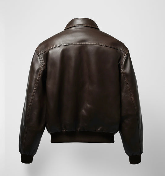MANCHESTER CITY CUT, MEN's OVERSIZED LEATHER JACKET