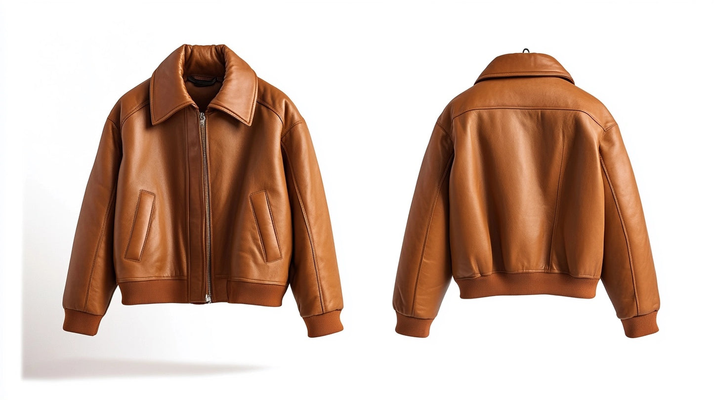 MEN'S OVERSIZED REGENT AVIATOR LEATHER JACKET