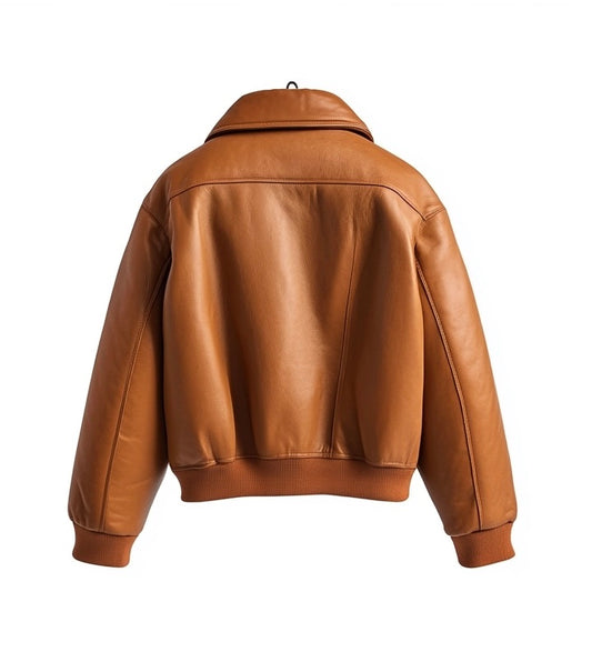 MEN'S OVERSIZED REGENT AVIATOR LEATHER JACKET