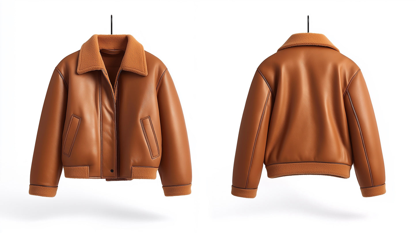 LUNA EDGE, WOMEN OVERSIZED LEATHER SHEARLING