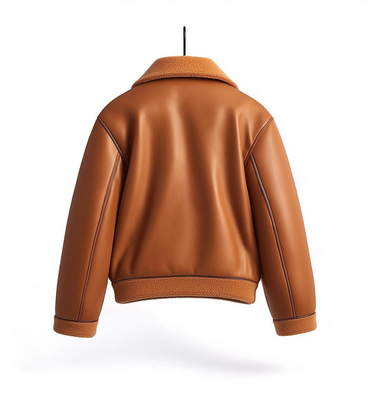 LUNA EDGE, WOMEN OVERSIZED LEATHER SHEARLING