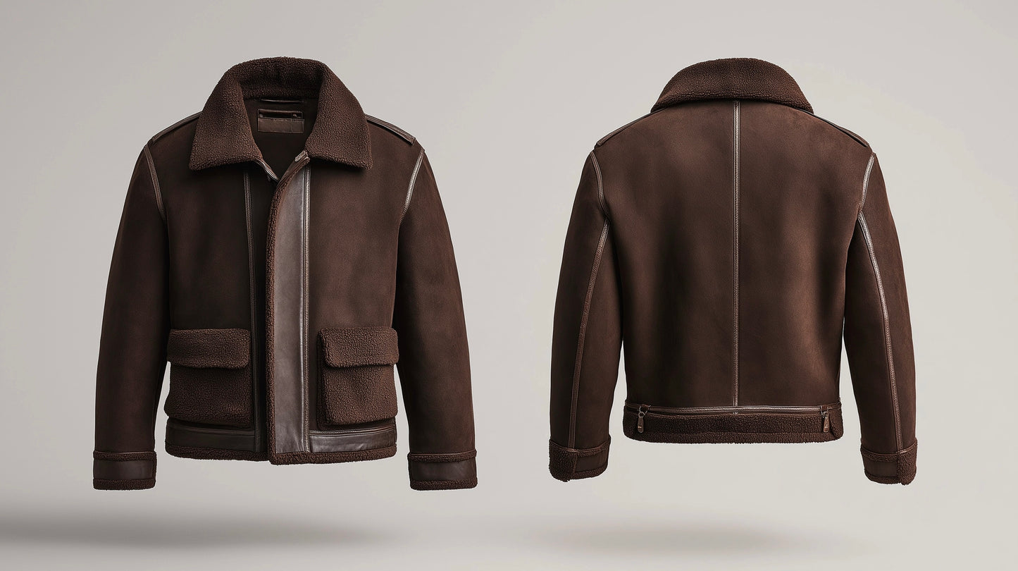 MEN'S REGENT AVIATOR LEATHER SHEARLING