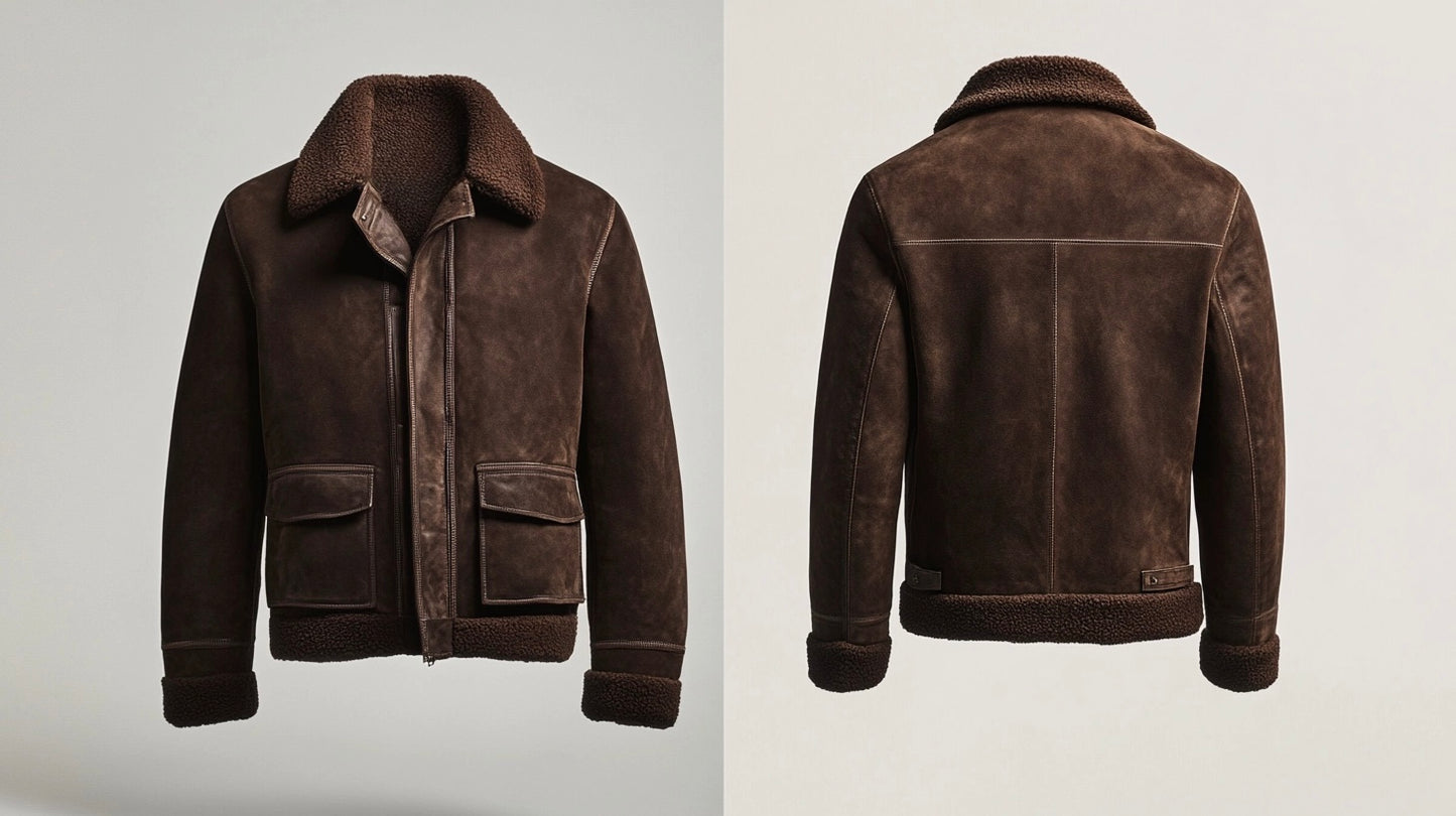 WOMEN, AVIATOR LEATHER SHEARLING