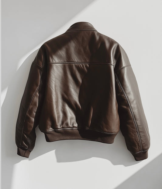 THE CLASSIC CUT WOMEN OVERSIZED LEATHER JACKET