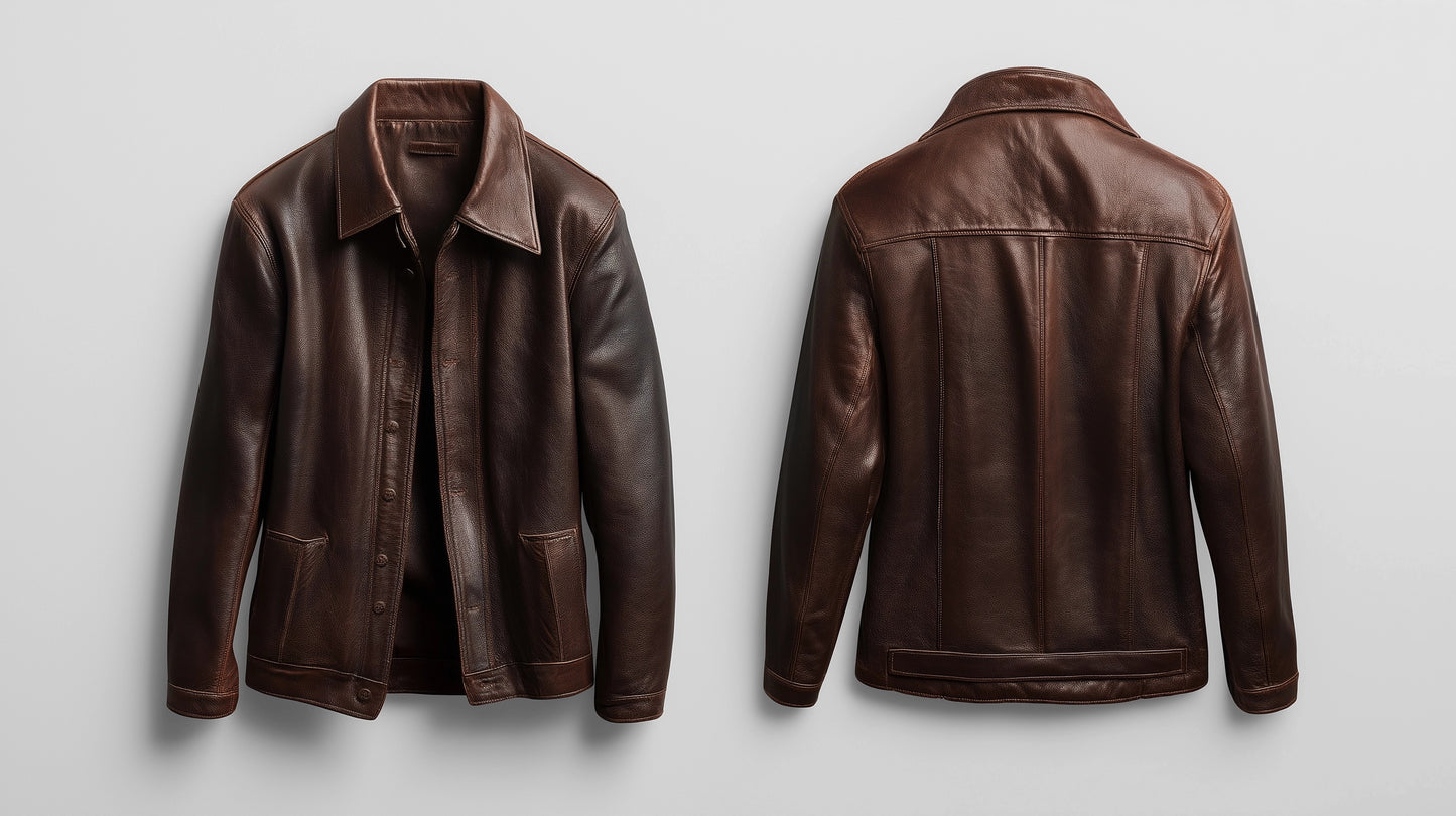 MEN'S TRUCKER LEATHER JACKET