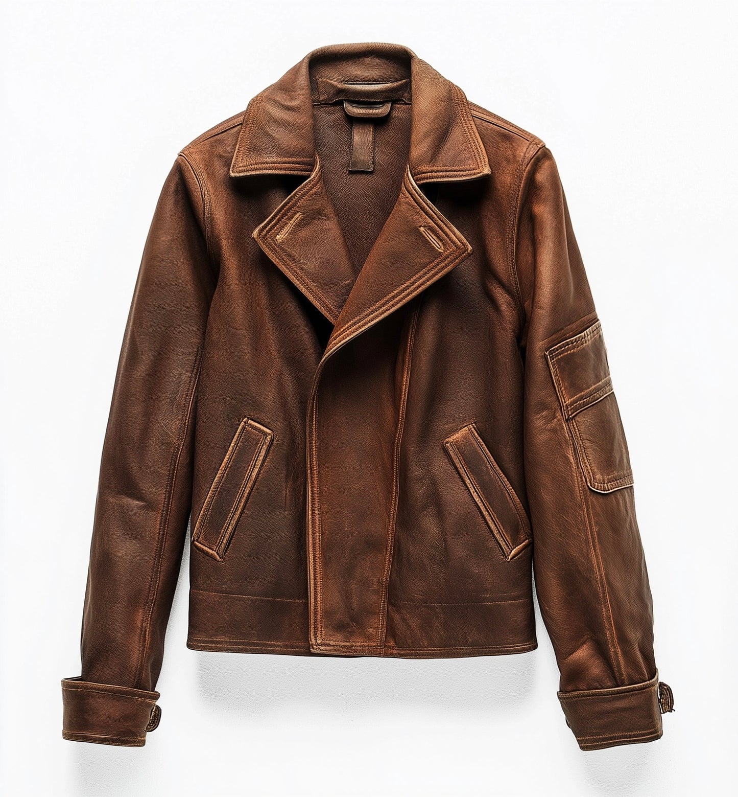 WINDSOR HERITAGE MEN'S DISTRESSED LEATHER JACKET