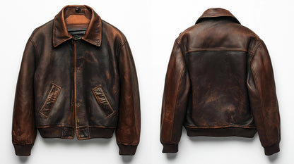 BRIXTON REBEL MEN'S OVERSIZED LEATHER JACKET