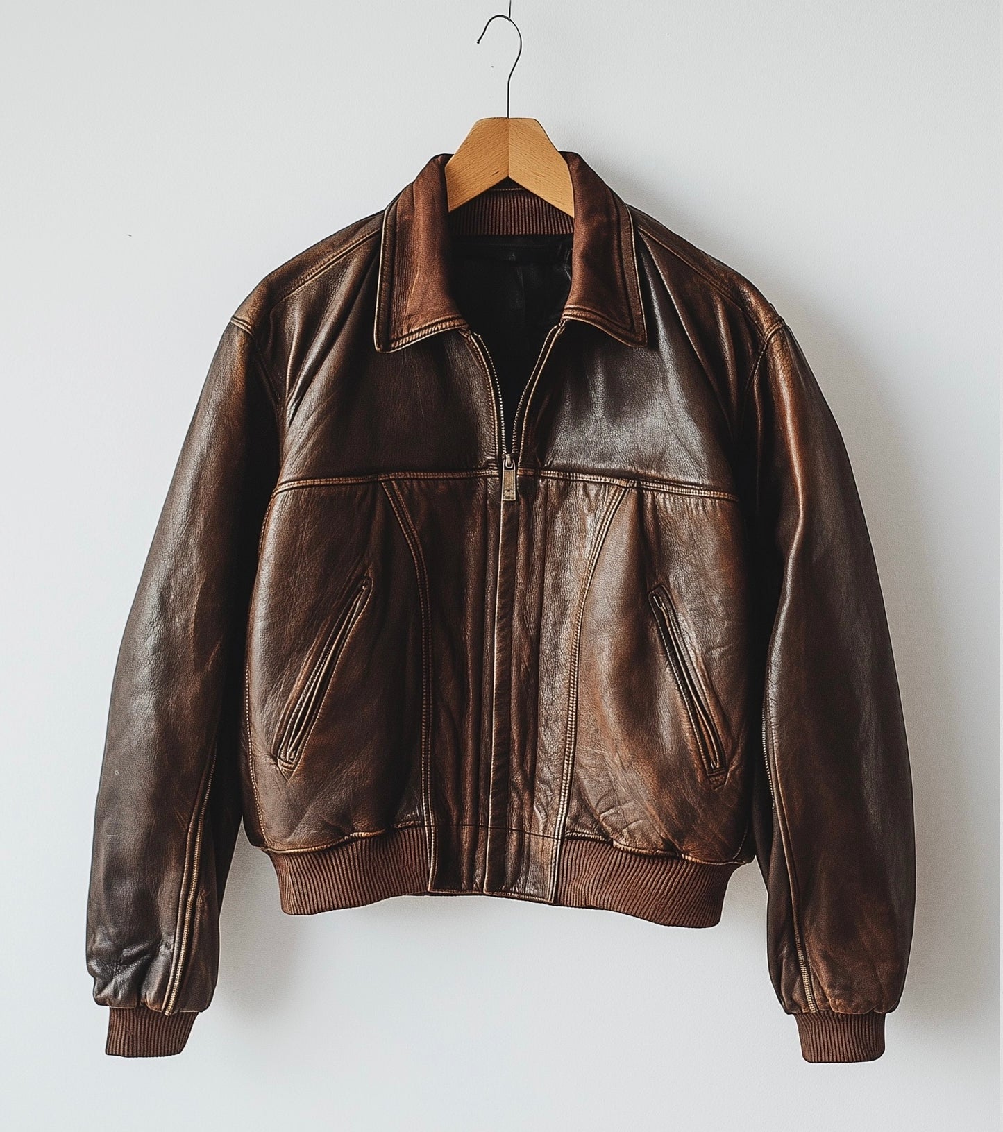 OUTLAW SPIRIT MEN'S OVERSIZED LEATHER JACKET