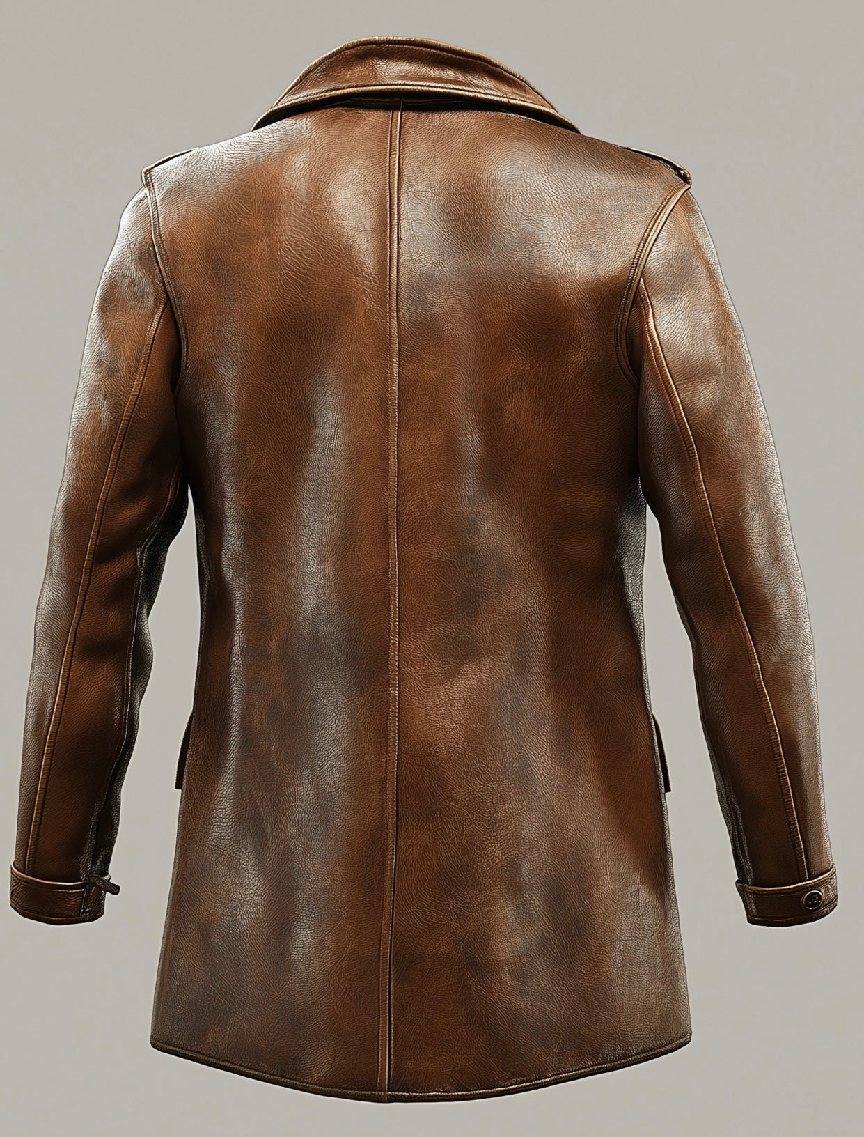 DOVER CLASSIC MEN'S  LEATHER COAT