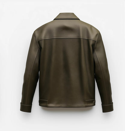 HAMPSTEAD HERITAGE MEN'S OVERSIZED LEATHER JACKET