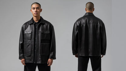 HIGHLAND LEGACY MEN'S OVERSIZED LEATHER JACKET