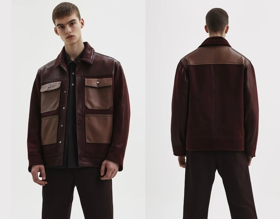 SHADOW ARMOUR MEN'S OVERSIZED LEATHER JACKET