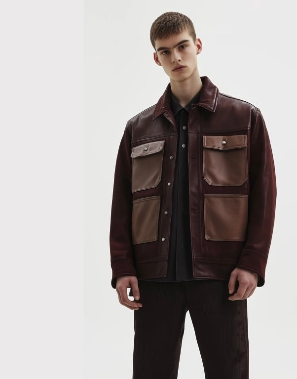 SHADOW ARMOUR MEN'S OVERSIZED LEATHER JACKET