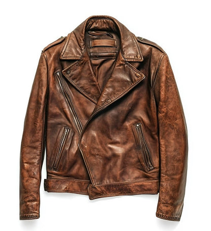 THE BYGONE ERA MEN'S OVERSIZED LEATHER JACKET