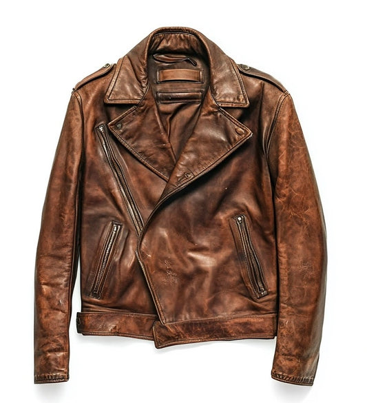 THE BYGONE ERA MEN'S OVERSIZED LEATHER JACKET