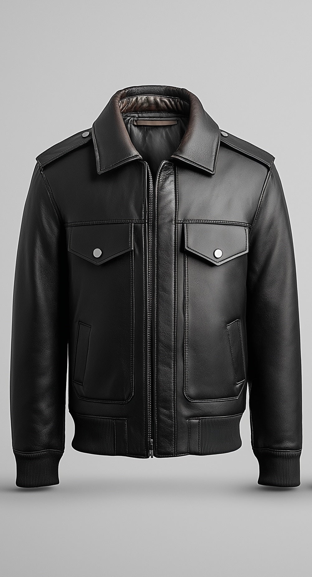 STREETWEAR MEN'S OVERSIZED LEATHER JACKET