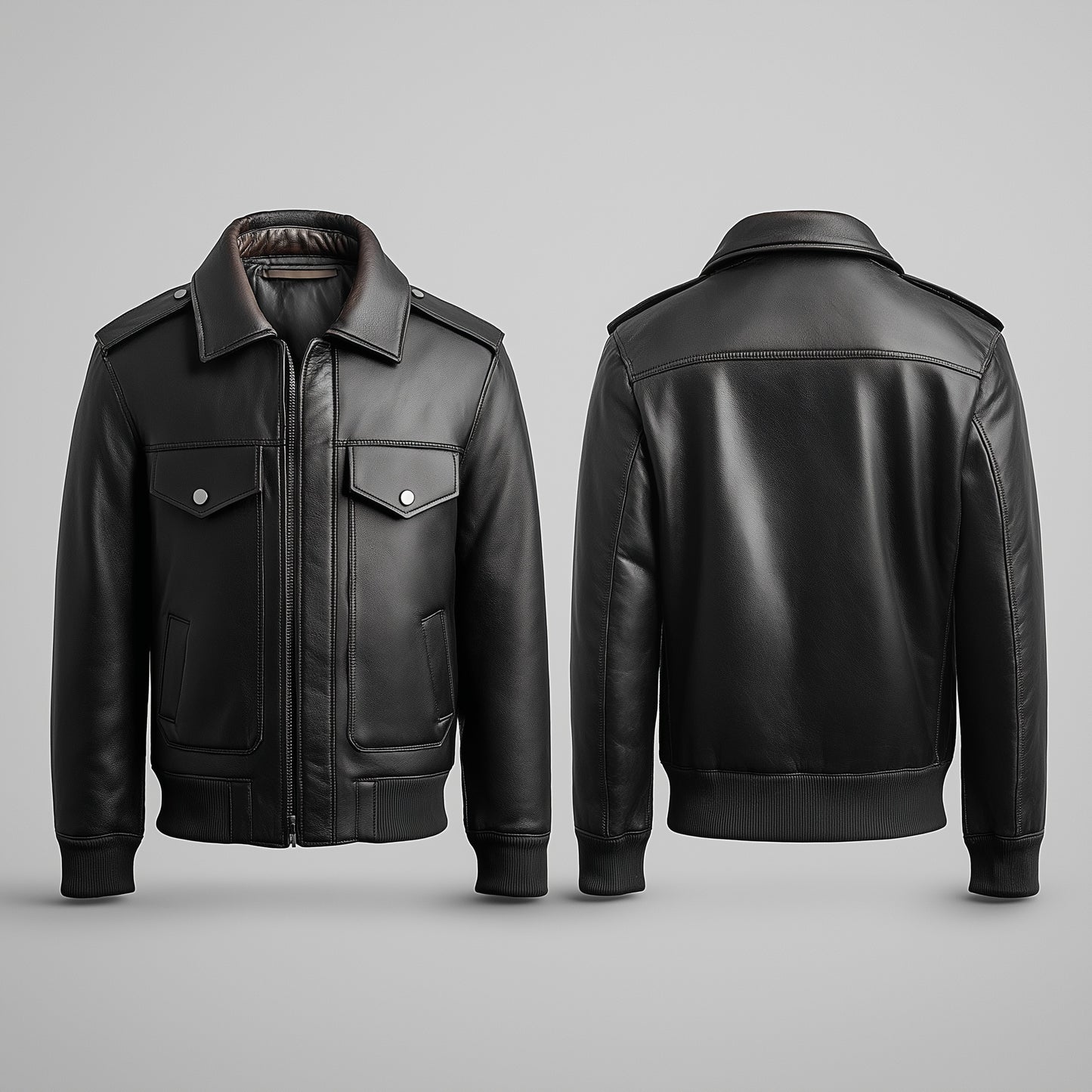 STREETWEAR MEN'S OVERSIZED LEATHER JACKET