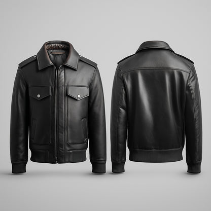 STREETWEAR MEN'S OVERSIZED LEATHER JACKET