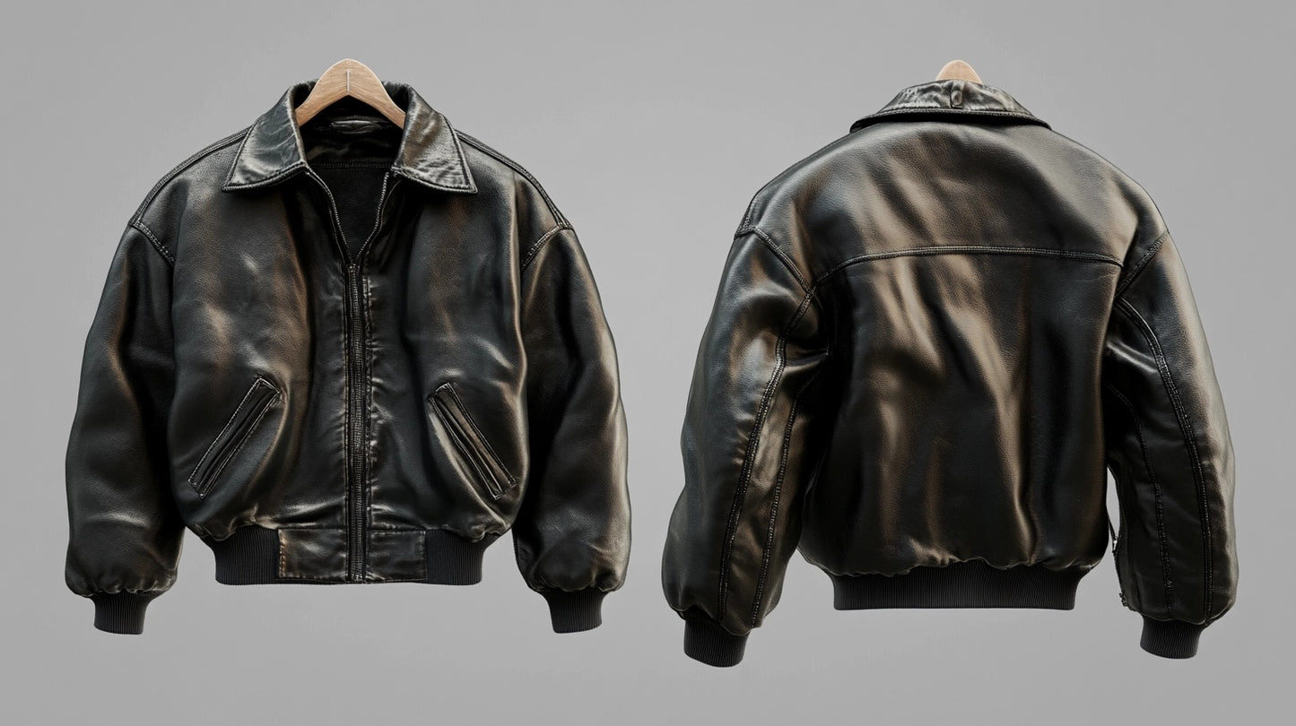 ETERNAL ELEGANCE WOMEN OVERSIZED LEATHER JACKET