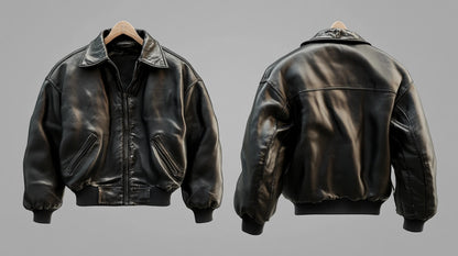 ETERNAL ELEGANCE WOMEN OVERSIZED LEATHER JACKET