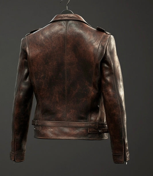 THE SCHOTT NYC REBEL WOMEN LEATHER MOTO JACKET